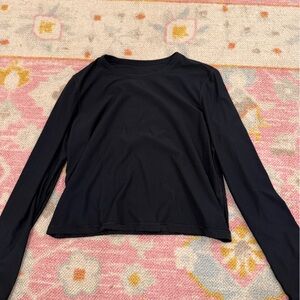 CRZ YOGA black long sleeve workout top